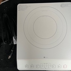 ニトリ　IHクッキングヒーター 1クチ　ホワイト BC2C02 WHの画像