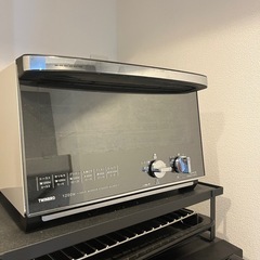 電子レンジ、トースター、ケトル、炊飯器　ブラック4点セットの画像