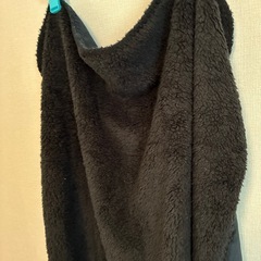未使用品 ひざ掛け　ブランケット 黒の画像