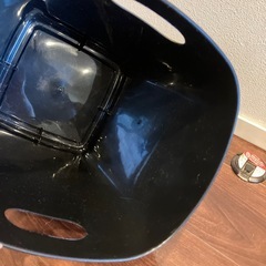 黒のプラゴミ箱 シンプルですの画像