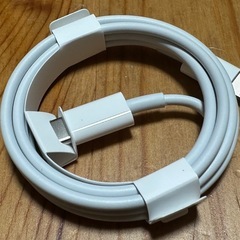 未使用　アップル
純正ライトニングケーブルの画像