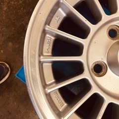 トヨタ AE86 純正オプション INTRA イントラ 14inch アルミホイールの画像