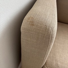 ３人がけソファ、オットマンの画像
