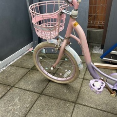子供用自転車18インチ女の子
　の画像