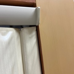 つっぱり式アコーディオンカーテン　木目調の画像