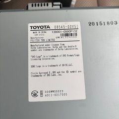 NSZT-w62G トヨタ純正ナビ  の画像