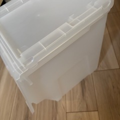 収納ケース　収納ボックス　フラップ式扉収納カバコ　クリア　深型の画像