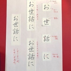 お手本の真似上手よりバランス上手がモットー　ボールペン　筆ペンの画像