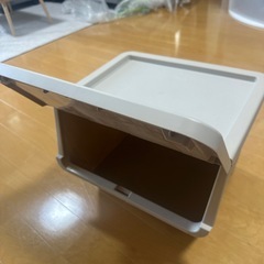 （交渉中）カインズホームインテリアキャリコ M スモーキーベージュ　の画像