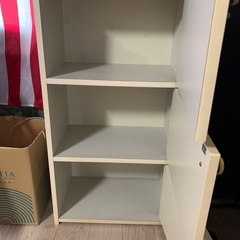 3段木製収納ボックスの画像