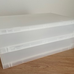 【新品・未使用】無印良品　ケース　引出式　薄型2段の画像