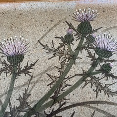 砥部焼飾り皿の画像