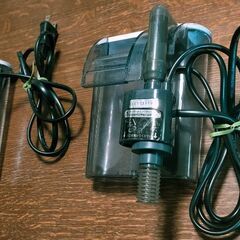 GEXスリムフィルターSS×2と水槽用品の画像