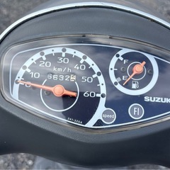 1136.スズキ　レッツ4 タイヤ前後新品　原付　バイク　50cc 車体　埼玉の画像