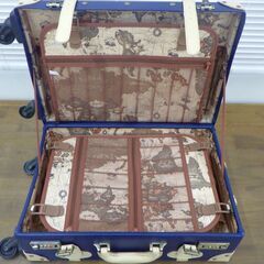 トランクスーツケース（ネイビー）【小金井市民限定】（小金井市再生家具）品番：10-01-04 ※新規優先の画像
