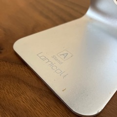角度調整可能　スマホスタンド　シルバーの画像