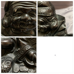 大黒天 恵比寿 置物　黒色の画像