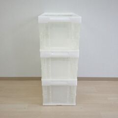 折りたたみコンテナ50L３個【小金井市民限定】（小金井市再生家具）品番：10-01-05 ※新規優先の画像