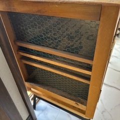 古いミニ棚　全面メッシュの画像