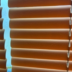 ニトリ 木目調ブラインドカーテン（2個）の画像