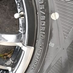 200系ハイエース スタッドレス、ホイールセット ダンロップ ウインターマックス195/80R15の画像