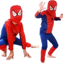 スパイダーマン　コスプレ　ハロウィン　衣装　100cm程度の画像