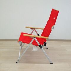 ハイバックアウトドアチェア（レッド）【小金井市民限定】（小金井市再生家具）品番：10-01-06 ※新規優先の画像