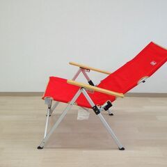 ハイバックアウトドアチェア（レッド）【小金井市民限定】（小金井市再生家具）品番：10-01-06 ※新規優先の画像