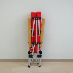 ハイバックアウトドアチェア（レッド）【小金井市民限定】（小金井市再生家具）品番：10-01-06 ※新規優先の画像