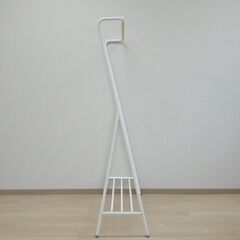 ハンガーラック（ホワイト）【小金井市民限定】（小金井市再生家具）品番：10-01-07 ※新規優先の画像