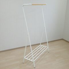 ハンガーラック（ホワイト）【小金井市民限定】（小金井市再生家具）品番：10-01-07 ※新規優先の画像