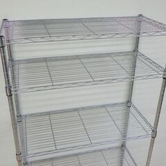 ワイヤーシェルフ５段（キャスター付き）【小金井市民限定】（小金井市再生家具）品番：10-01-08 ※新規優先の画像