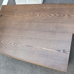 一枚板風テーブル　木製折りたたみコタツテーブルの画像