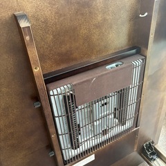 一枚板風テーブル　木製折りたたみコタツテーブルの画像