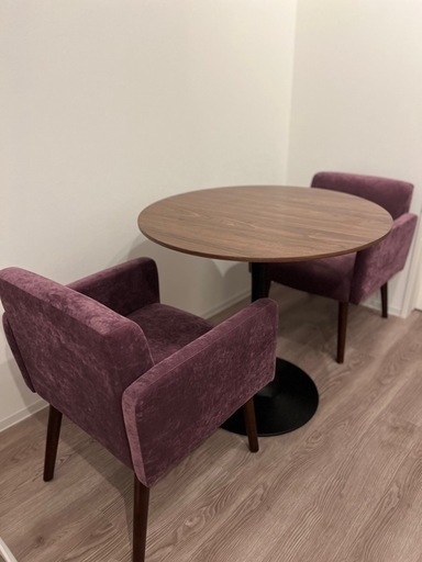 テーブル ソファーチェア2脚セット