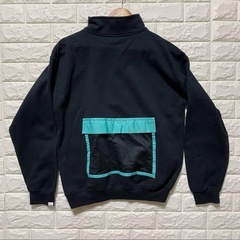 Interbreed ブラック ハーフジップスウェット　スリーフ　メンズMサイズの画像