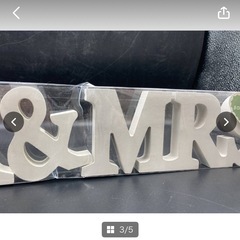 ※処分間際※　MR&MRS　sass&belle　インテリア　雑貨　置物　木製プラスチックボード　ウエディング　ウェルカムスペース　装飾＊B1022＊の画像