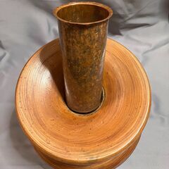 花瓶　木製の画像