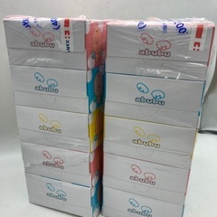 在庫ラスト！合計10箱 2パック（1パック 5箱入 200組）あぶぶabubu ふんわりやわらか ボックスティッシュ 箱ティッシュ　ココカラファインの画像