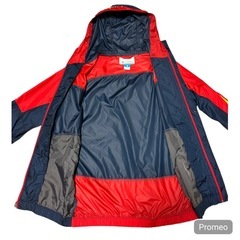 ✨美品✨Columbia ナイロンジャケット　PM3732 レッド×ネイビー　Mの画像