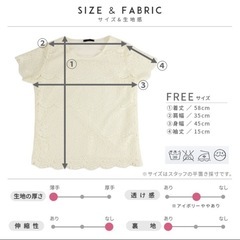 reca 半袖レーストップスの画像