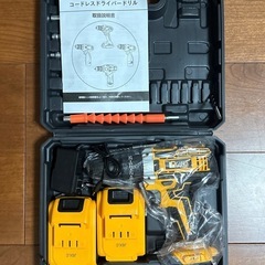 電動ドリル⭐️ドリルドライバー 多機能一体型 プロ級の精密 2個バッテリー付きの画像
