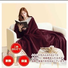 新品未開封！！LIFERISE ロングパイルマイクロファイバーフランネル　毛布 160×200 2枚合わせ毛布の画像