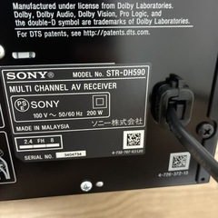 SONY STR-DH590 AVアンプの画像