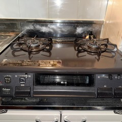 ２口ガスコンロ（グリル付き）の画像