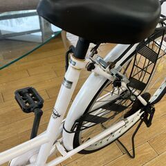 ★ジモティ割あり★  自転車 26インチ ホワイト クリーニング済み TK6759の画像
