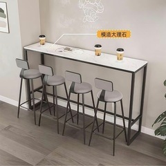 新品未使用ハイテーブル　カウンター　ごーるゴールドの画像