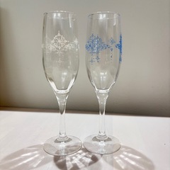 【新品未使用】アフタヌーンティー　シャンパングラス2個　専用箱セットの画像