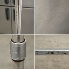 ≪zyt2482ジ限≫ マルゼン ソリッドシェルフ 122x46x190cm 下げ膳台/メタルラック/台上収納/コの字/3方枠/中古厨房機器/中古店舗用品/宮城県仙台市 71003-03の画像