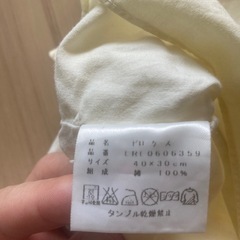 【お話中】赤ちゃん布団用カバーと枕　記名ありの画像